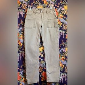 Brown straight leg jeans